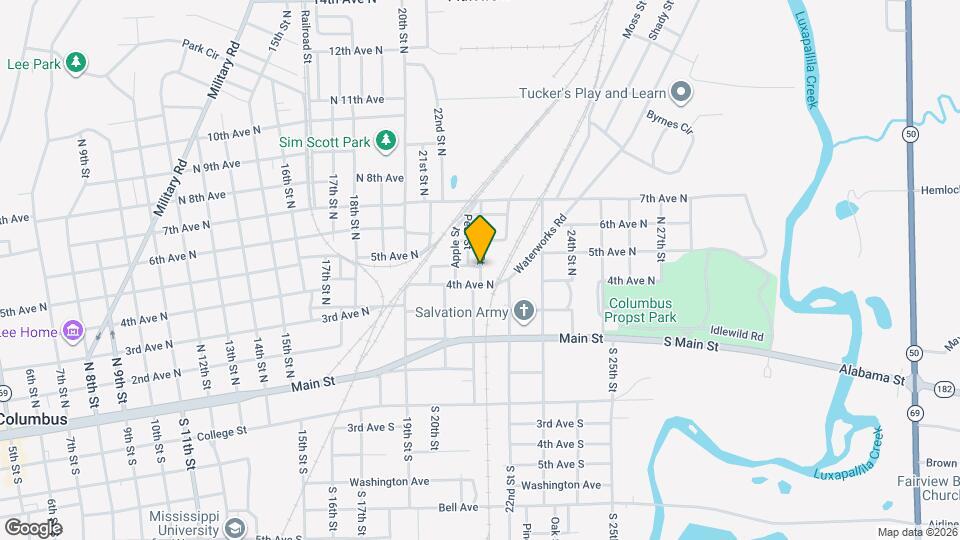 415 Peach St Map and Location Details