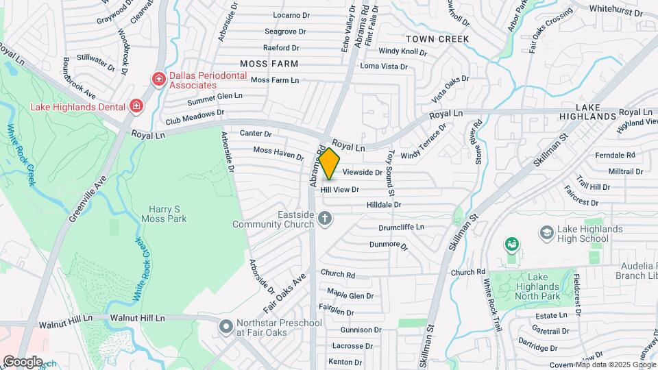 9415 Hill View Dr Map and Location Details