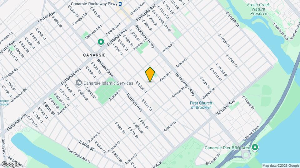 1405 E 93rd St, Unit Floor 2 Map and Location Details