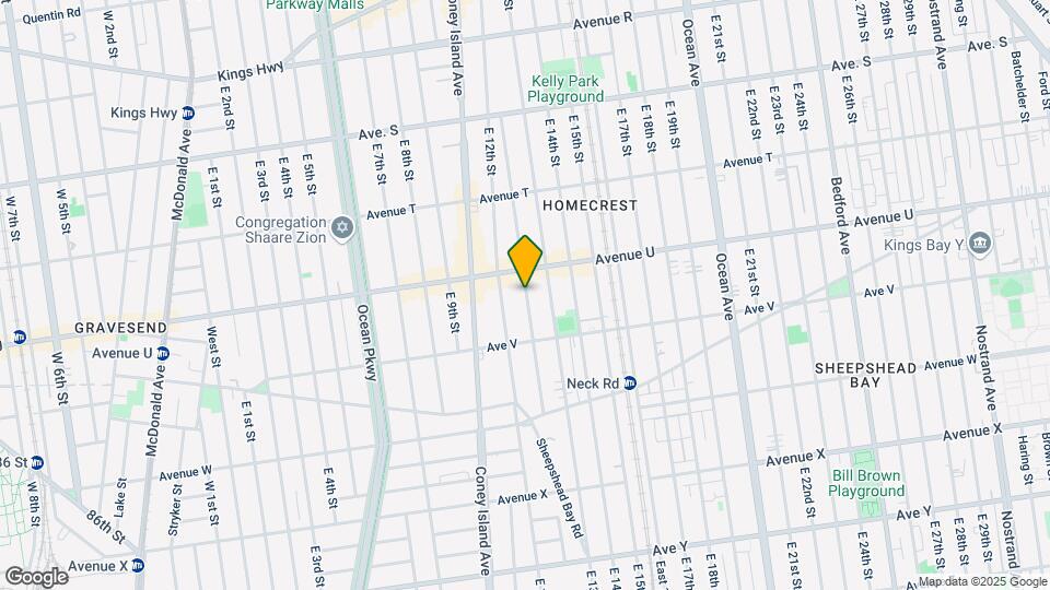 2135 Homecrest Ave Map and Location Details