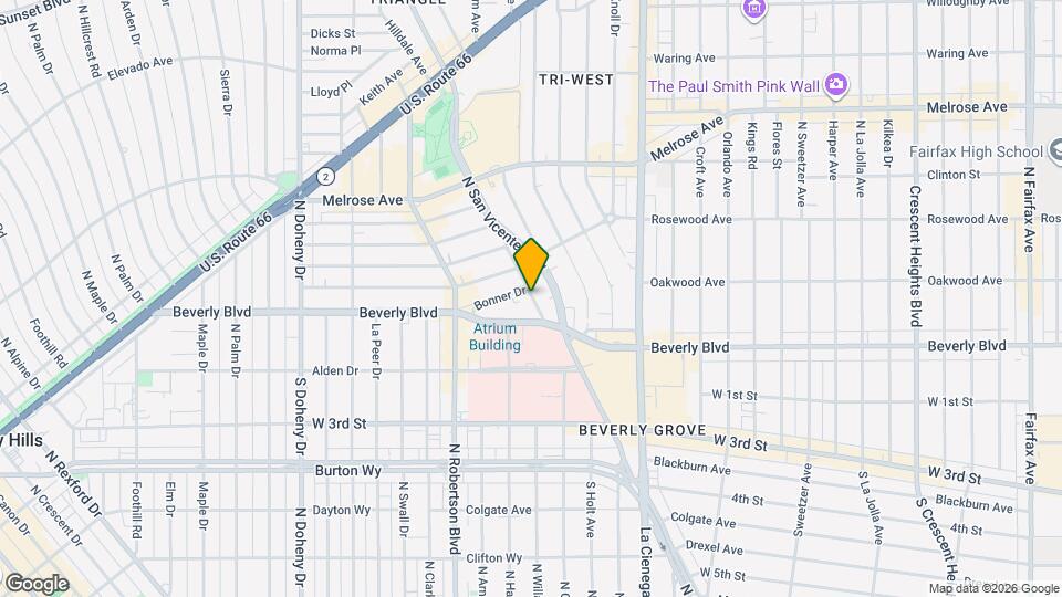 325 N Arnaz Dr Map and Location Details