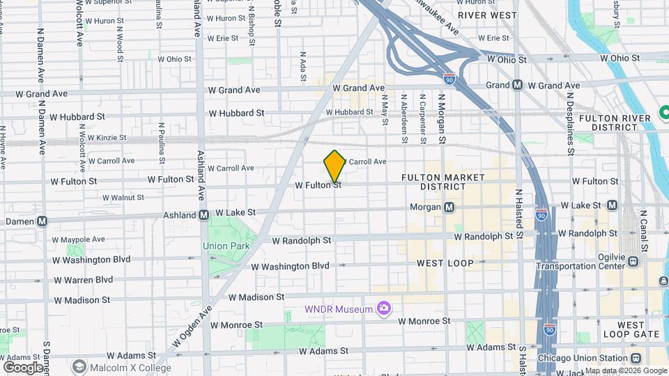 250 N Elizabeth St Map and Location Details