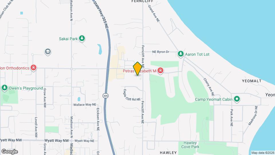 821 High School Rd NE Map and Location Details