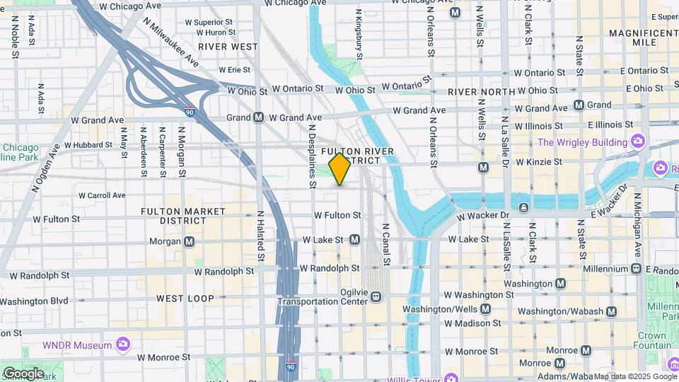 333 N Jefferson St Map and Location Details
