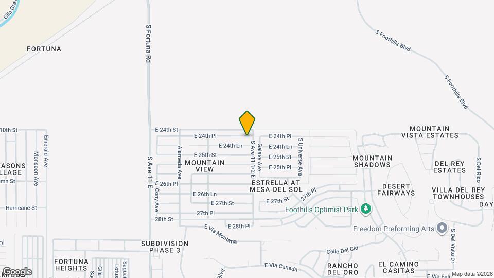 11471 E 24th Pl Map and Location Details