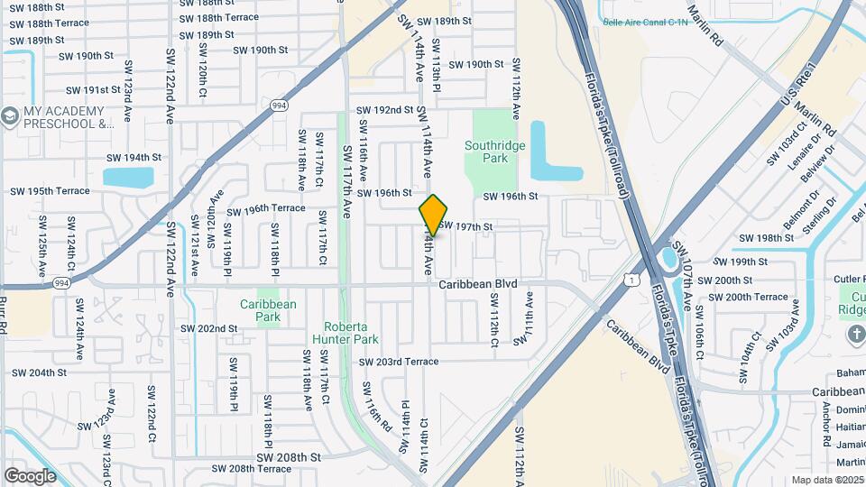 19821 SW 114th Ave Mapa y Detalles de la Ubicación