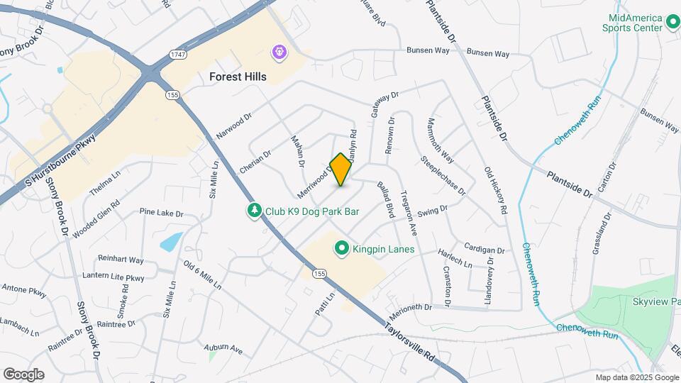 1910 Janlyn Rd Map and Location Details