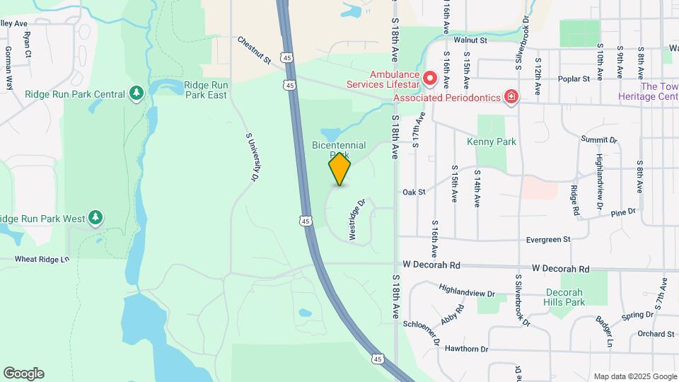 607 Tamarack Dr W Map and Location Details