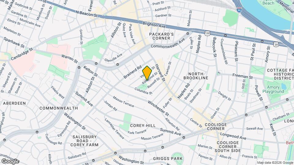 50 Kenwood St Map and Location Details