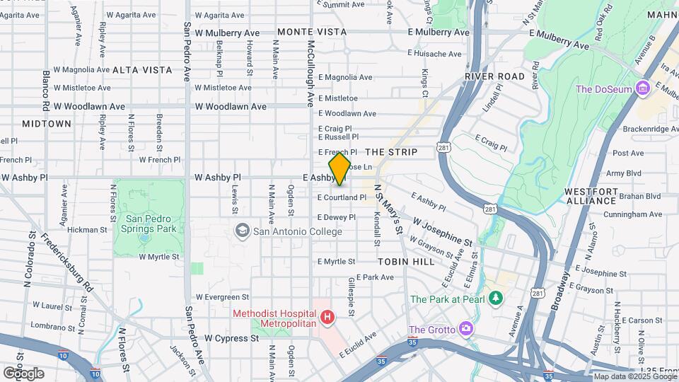 411 E Courtland Pl Map and Location Details