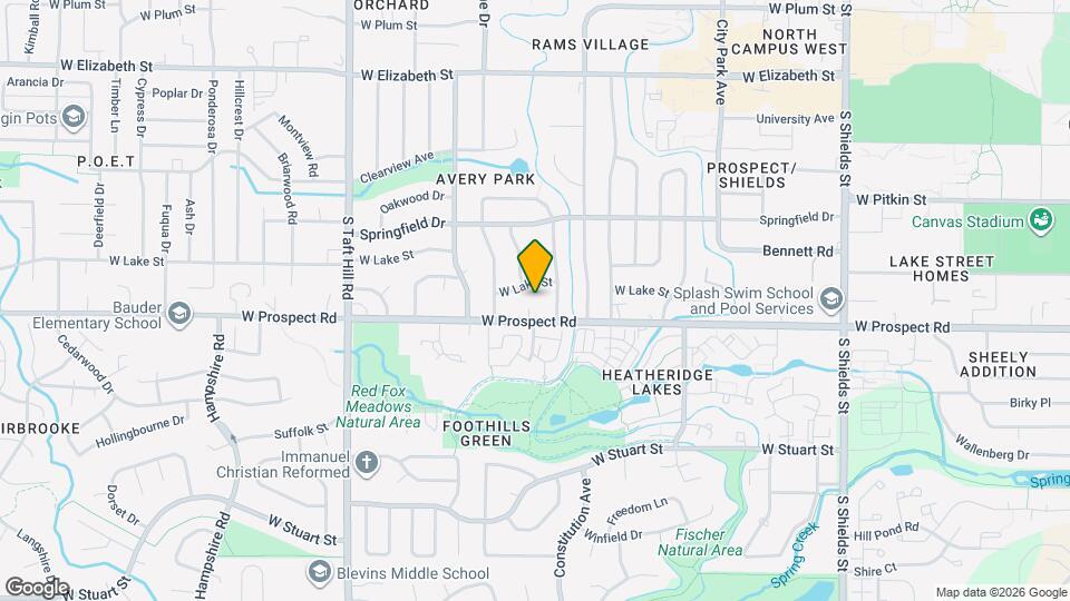 1712 W Prospect Rd Map and Location Details