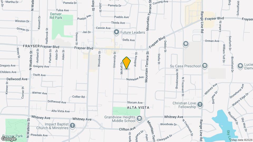 3243 Boone St Map and Location Details