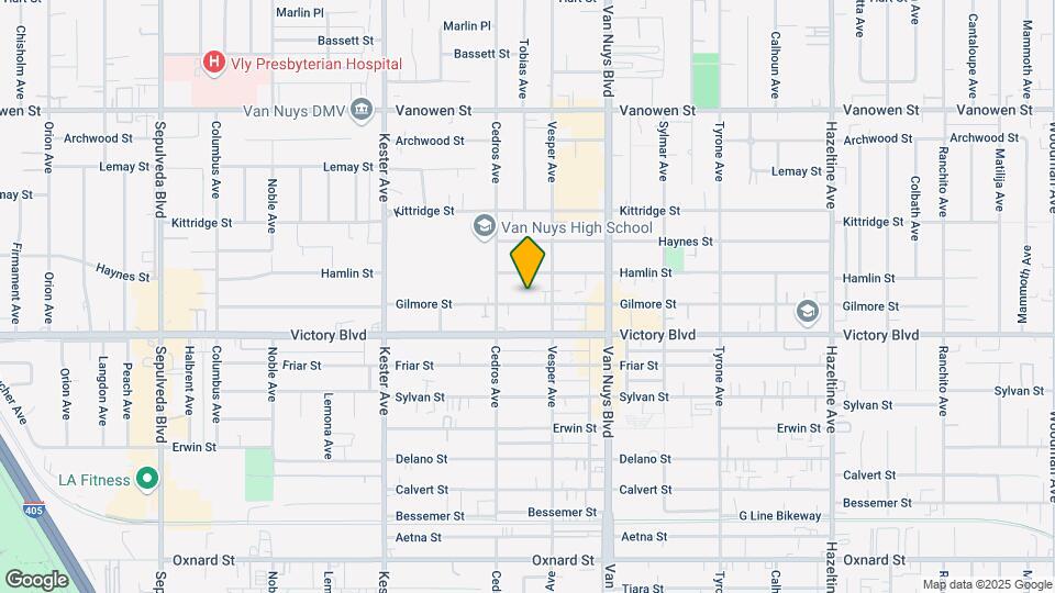 14629 Gilmore St Mapa y Detalles de la Ubicación