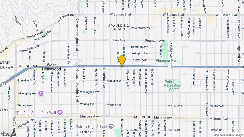 1060 N Genesee Ave Map and Location Details