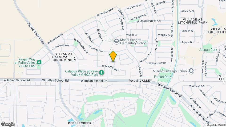 15465 W Glenrosa Ave Map and Location Details