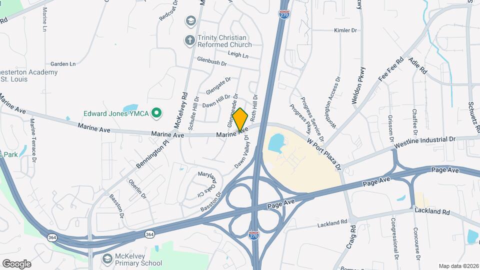 12428 Marine Ave Map and Location Details