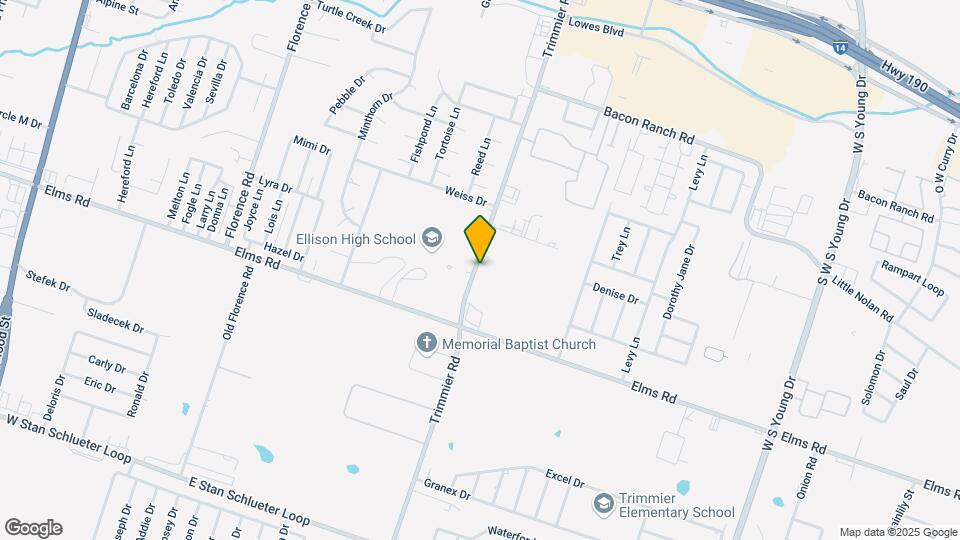 3804 Trimmier Rd Mapa y Detalles de la Ubicación