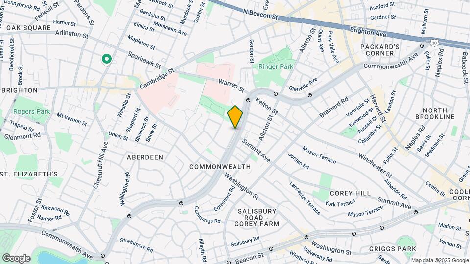 1533 Commonwealth Ave Map and Location Details