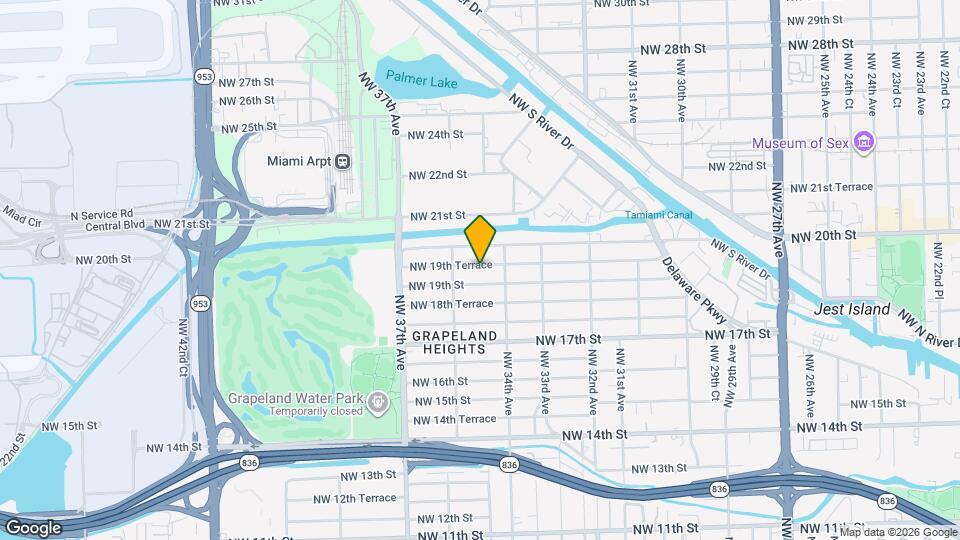 3508 NW 19th Terrace Map and Location Details