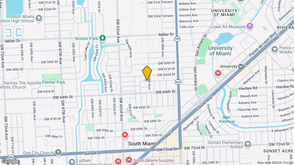 5910 SW 62nd Terrace Map and Location Details