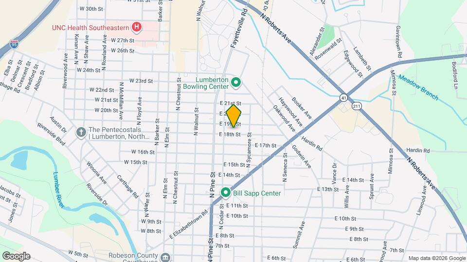 511 E 18th St Map and Location Details