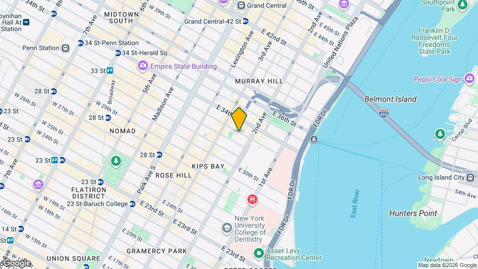 234 E 33rd St Mapa y Detalles de la Ubicación