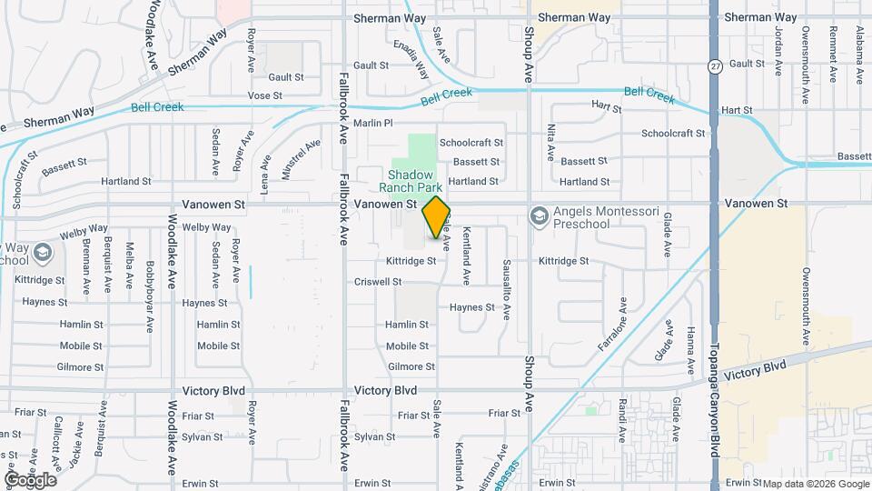 22606 Archwood St Map and Location Details