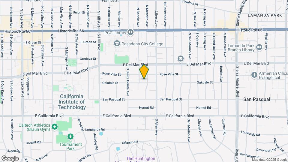 1717 Oakdale St Map and Location Details