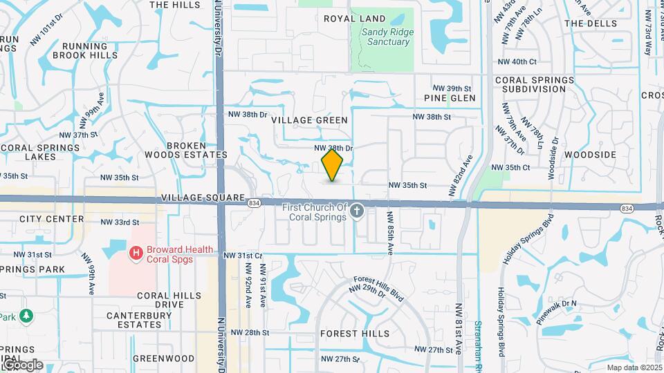 8706 NW 35th St Map and Location Details