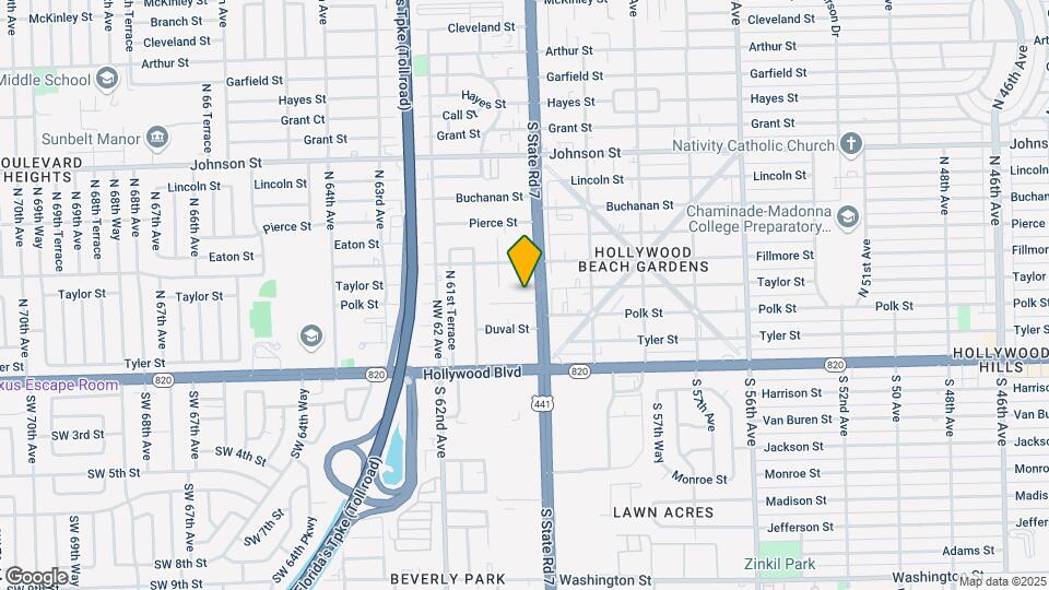 6021 Polk St Map and Location Details