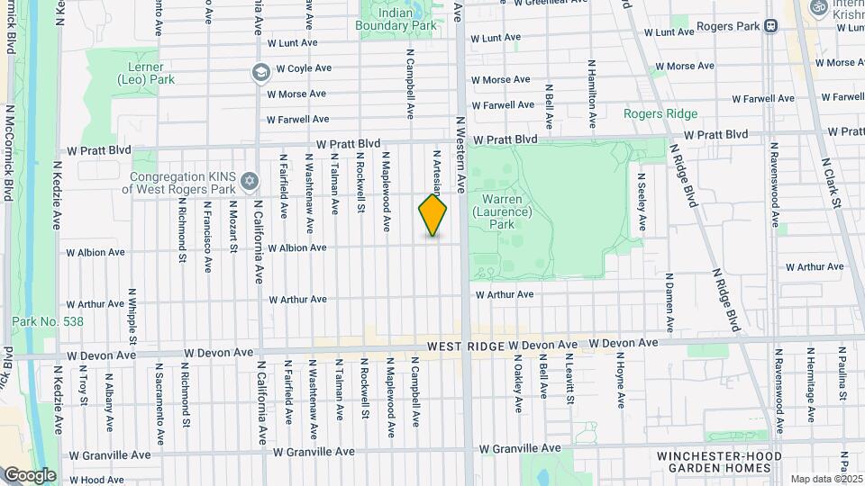 2450 W Albion Ave, Unit 2E Map and Location Details