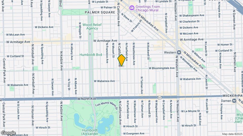 1803 N California Ave Map and Location Details