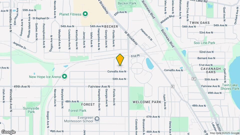5115-5141 Edgewood Ave N Mapa y Detalles de la Ubicación