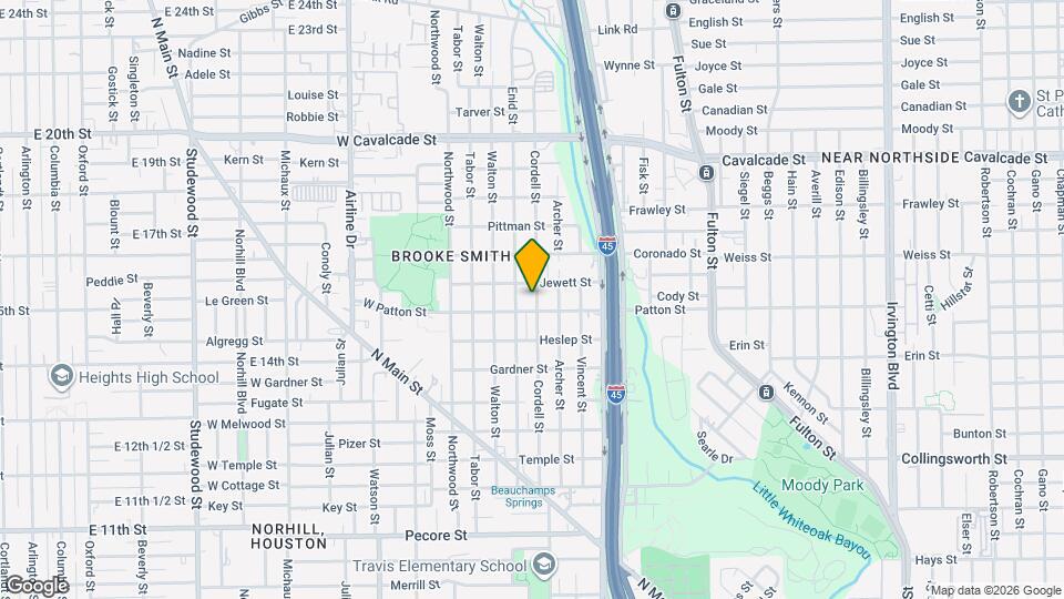 805 Cordell St Map and Location Details