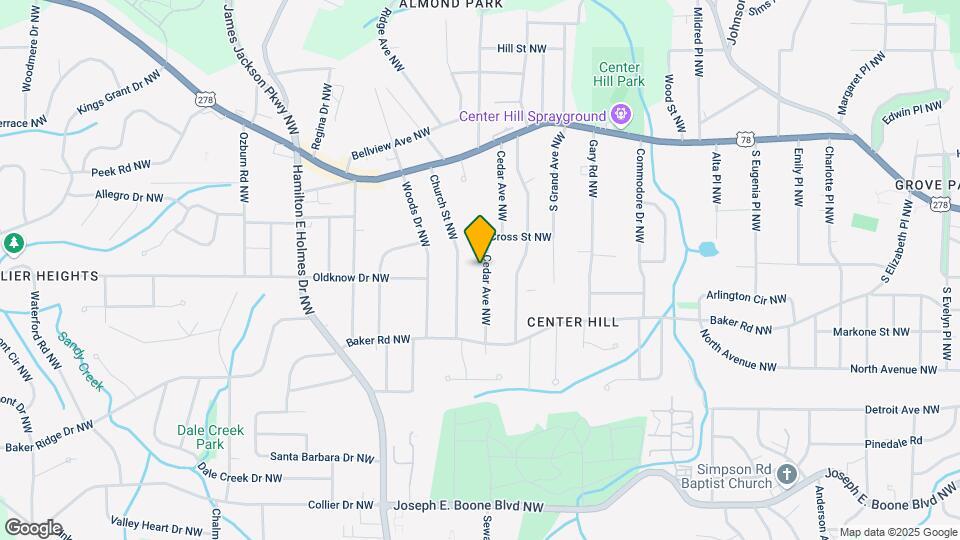 612 Cedar Ave NW Map and Location Details