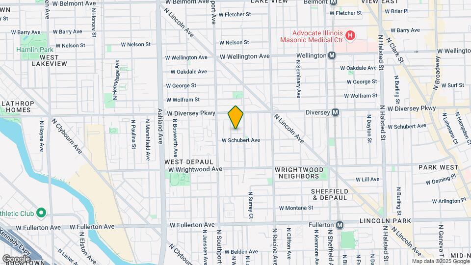 2715 N Wayne Ave, Unit 1S Map and Location Details