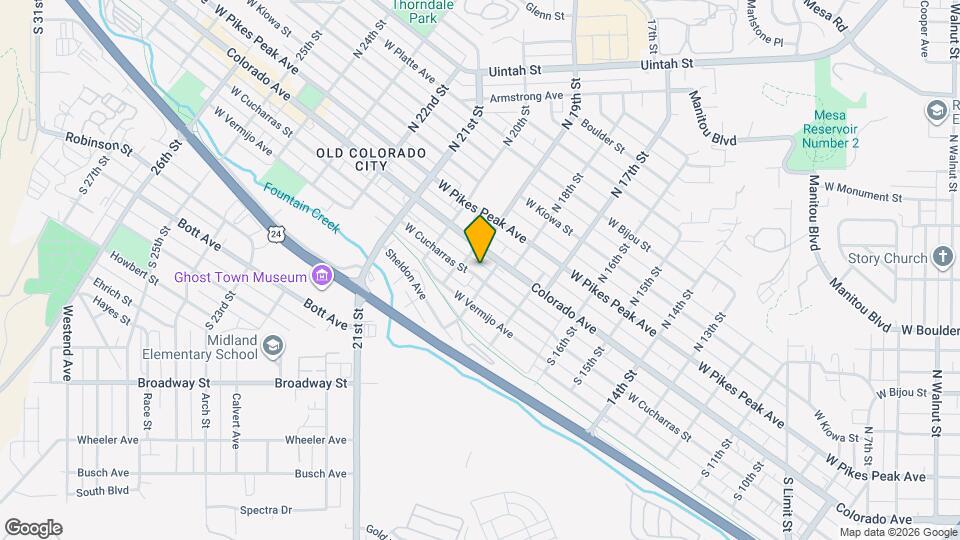 1804 W Cucharras St, Unit B Mapa y Detalles de la Ubicación