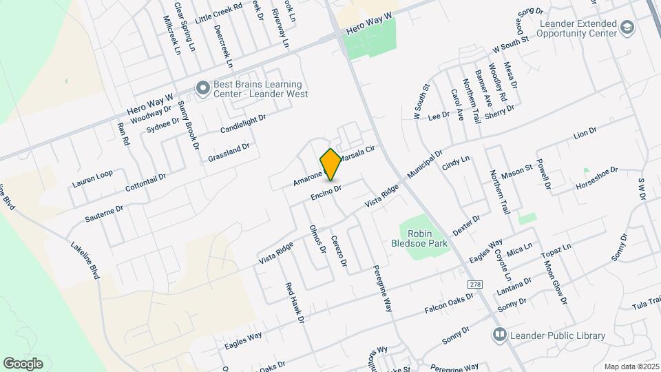 1501 Encino Dr Map and Location Details