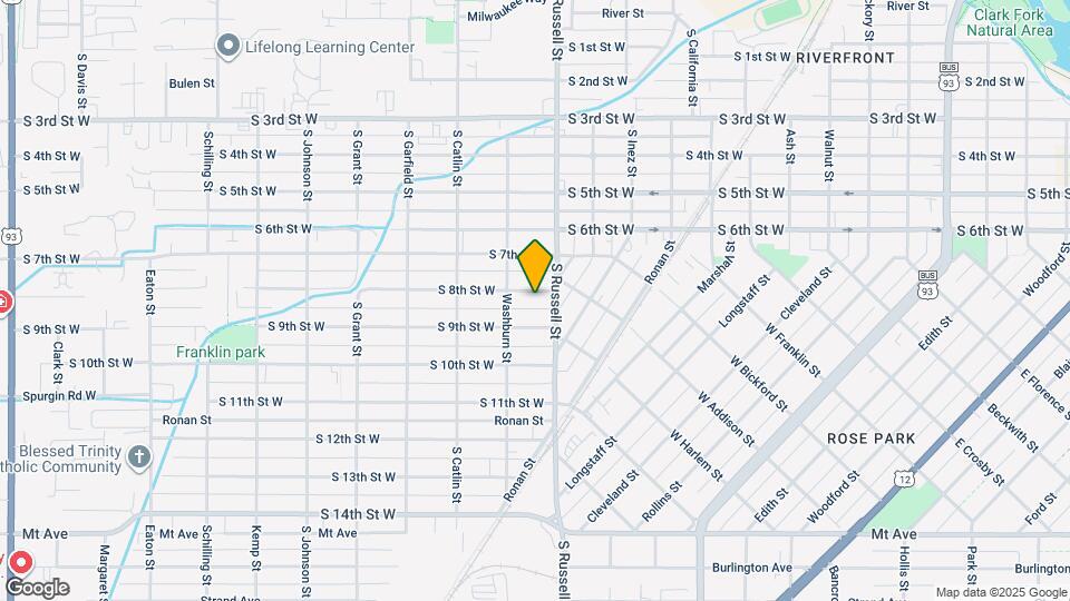 1525 S 8th St W Map and Location Details