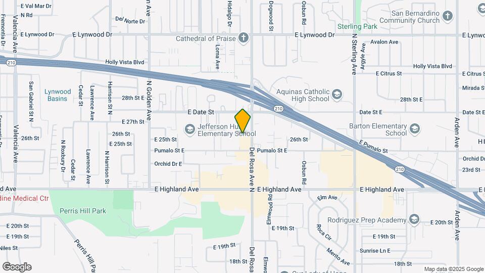 Del Rosa Palms Apartments Map and Location Details