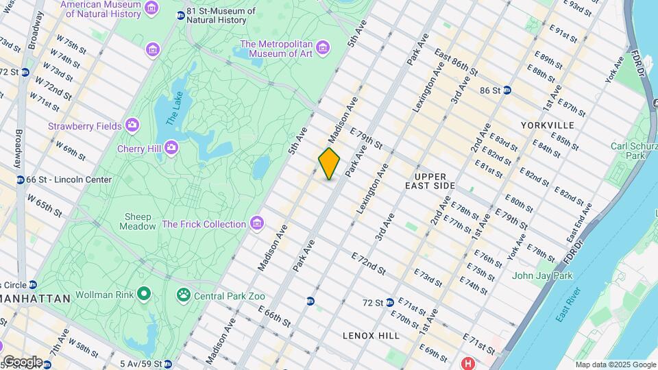 57 E 75th St Map and Location Details