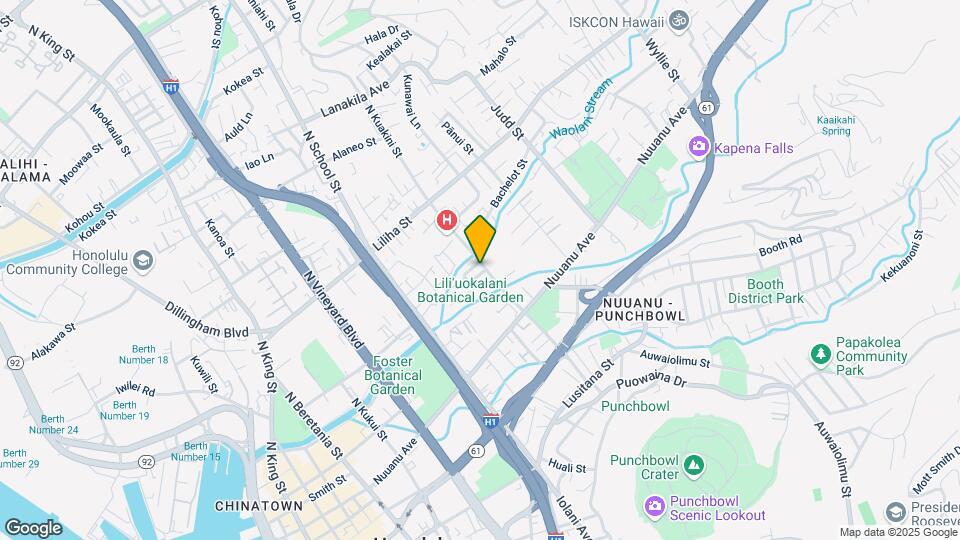 205 N Kuakini St Mapa y Detalles de la Ubicación