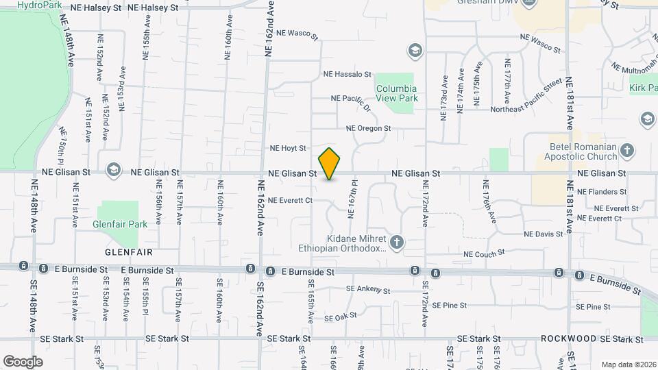 16546 NE Glisan St Map and Location Details