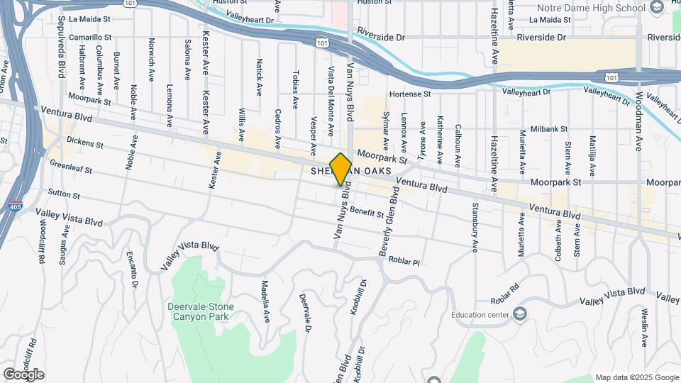 4329 Van Nuys Blvd Map and Location Details
