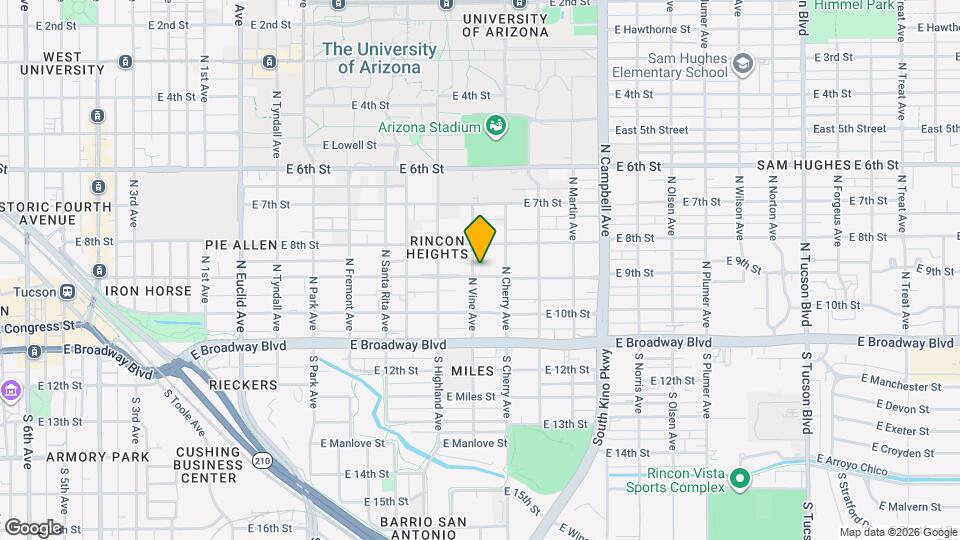 1509 E 9th St Mapa y Detalles de la Ubicación