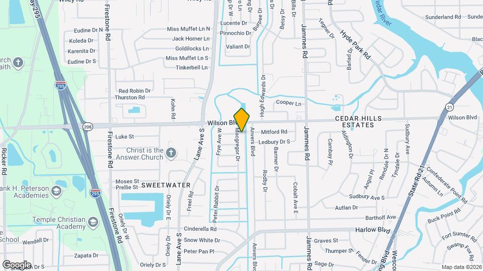 3631 Macgregor Dr Map and Location Details