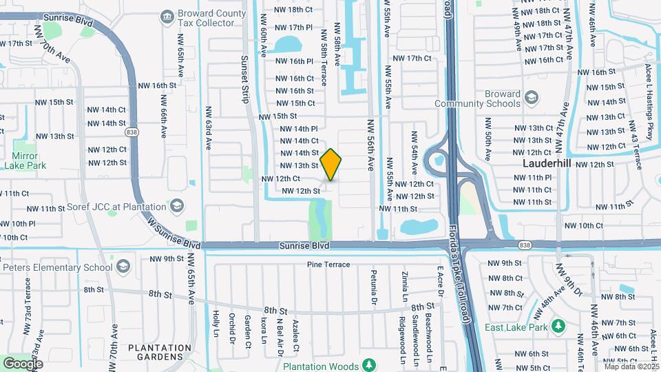 1200 NW 58th Terrace-Unit -APT B Map and Location Details
