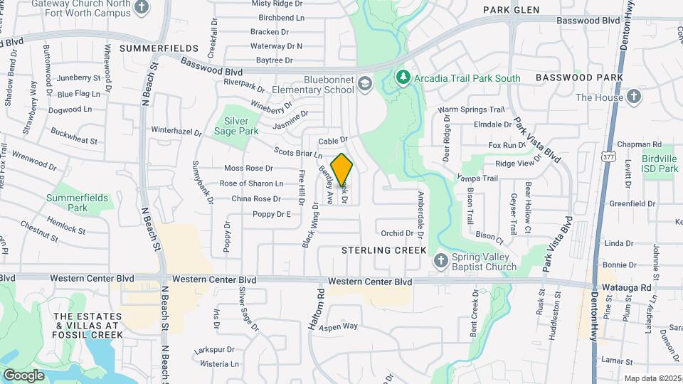 6917 Club Creek Dr Map and Location Details