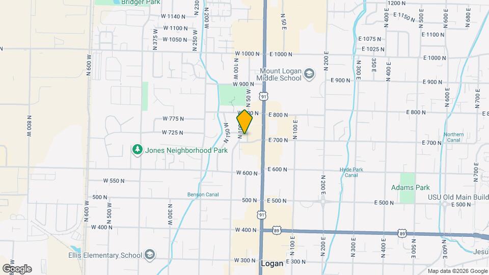 702 N 100 W Mapa y Detalles de la Ubicación