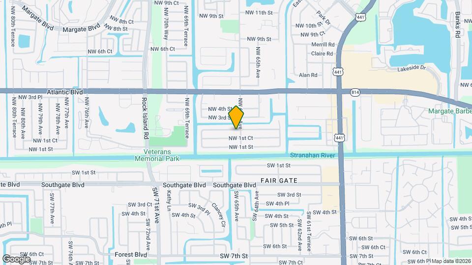 6624 NW 2nd St Map and Location Details